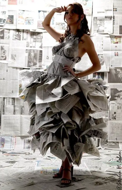30+ Paper Dress Fashion You've Never Seen Before - Feminine Buzz