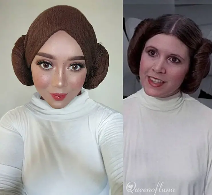 princess leia hijab cosplay by queen of luna
