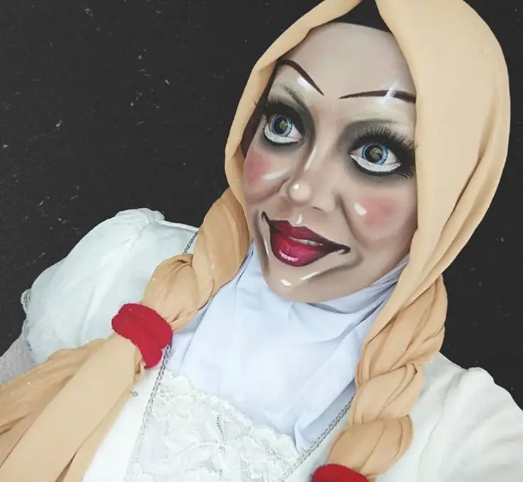 annabelle hijab cosplay by queen of luna