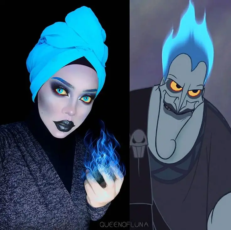 hades from hercules hijab cosplay by queen of luna
