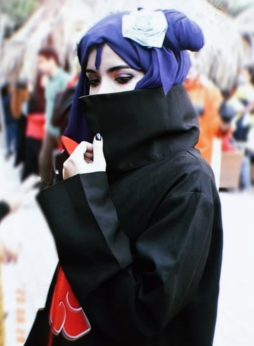 konan from naruto by hijab cosplayer rafida